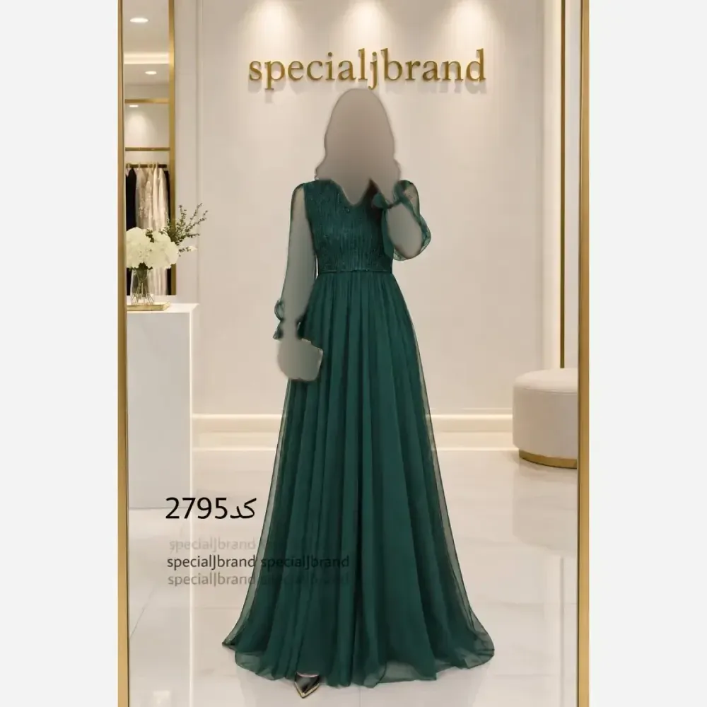 پیراهن مجلسی زنانه تانیا لمه بارکدی و تور قد بلند مشکی طوسی سبز صورتی زرشکی سایز 40 تا 50