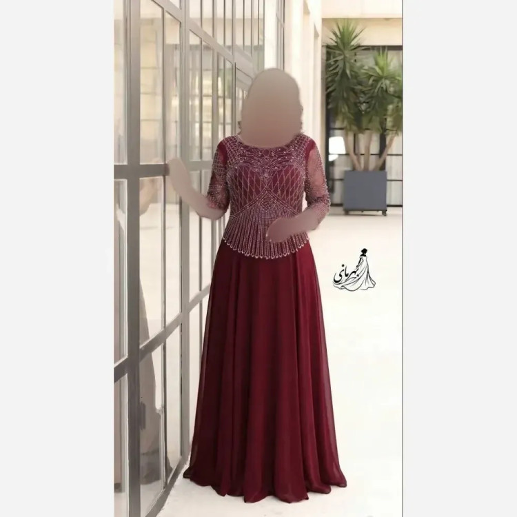 پیراهن ماکسی زنانه سایز بزرگ مجلسی حریر کاپدار لعیا