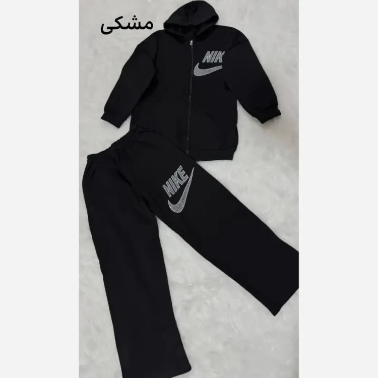 ست سویشرت شلوار نایک تو کرکی فری سایز 36 تا 46 جیب دار