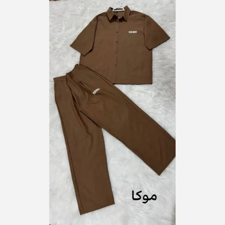 ست ریزشی مردانه جنس بزایاق درجه یک رنگ مشکی سورمه ای موکا خاکی