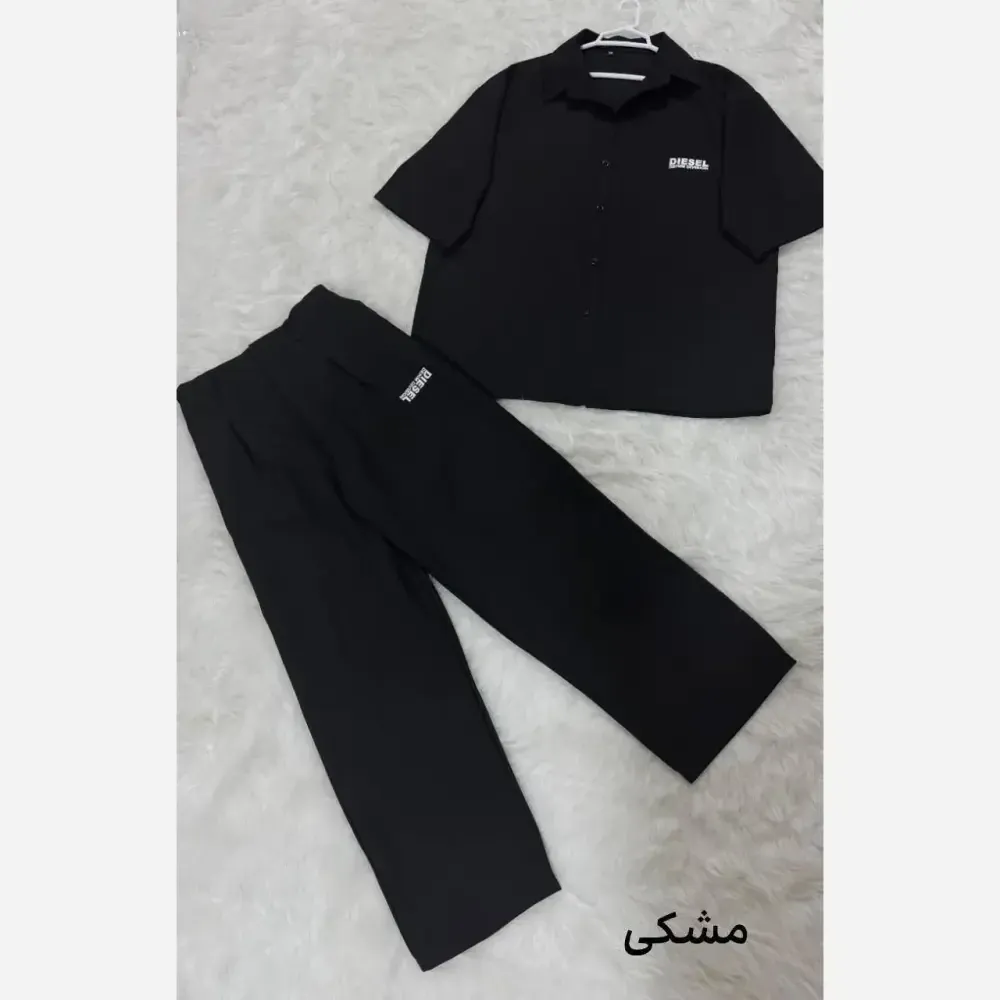 ست ریزشی مردانه جنس بزایاق درجه یک رنگ مشکی سورمه ای موکا خاکی