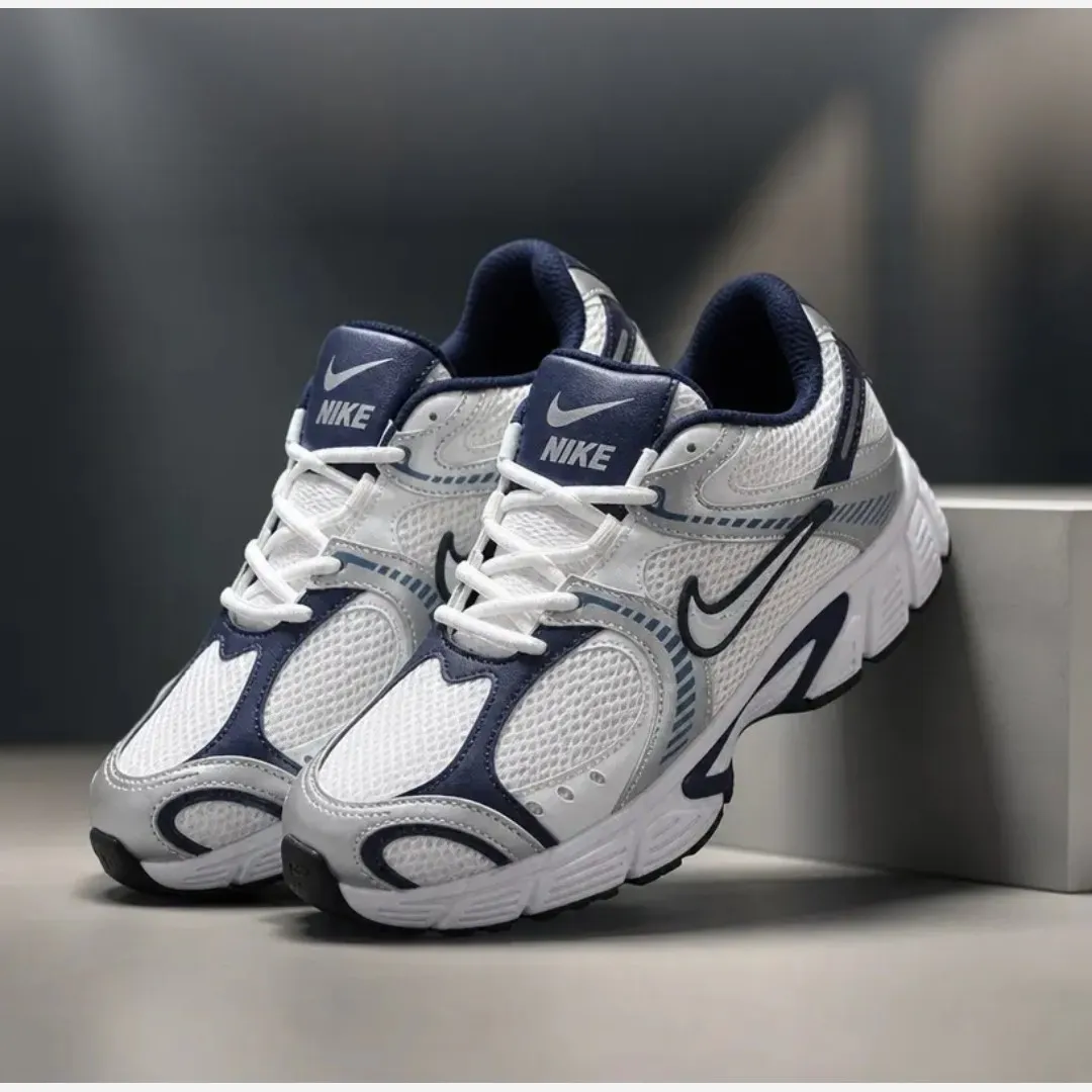 کتانی مردانه نایک v5 مدل 2026 رنگ سفید سرمه ای