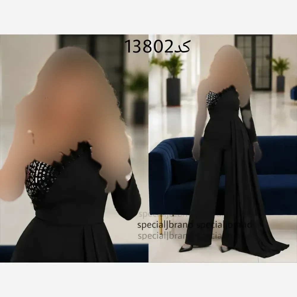 سرهمی مجلسی پریا جنس مازراتی سنگ دوزی شده رنگ مشکی