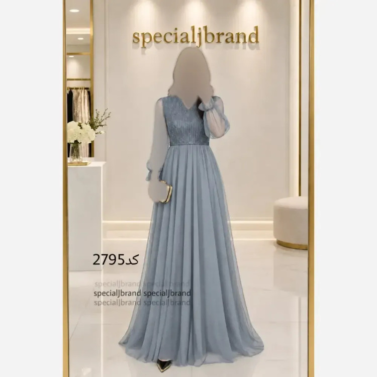 پیراهن مجلسی ماکسی تانیا لمه بارکدی و تور قد 160 زنانه در رنگ بندی مشکی، طوسی، سبز، صورتی، زرشکی و سایزهای 40 تا 50