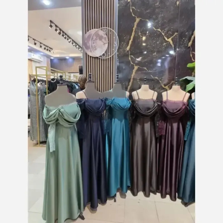 لباس مجلسی دخترانه پرنسا ساتن زارا و دانتل کاپ دار سایز 36 تا 46