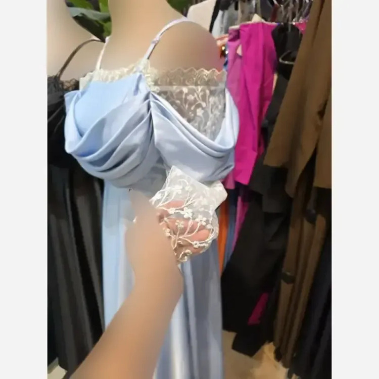 لباس مجلسی دخترانه پرنسا ساتن زارا و دانتل کاپ دار سایز 36 تا 46