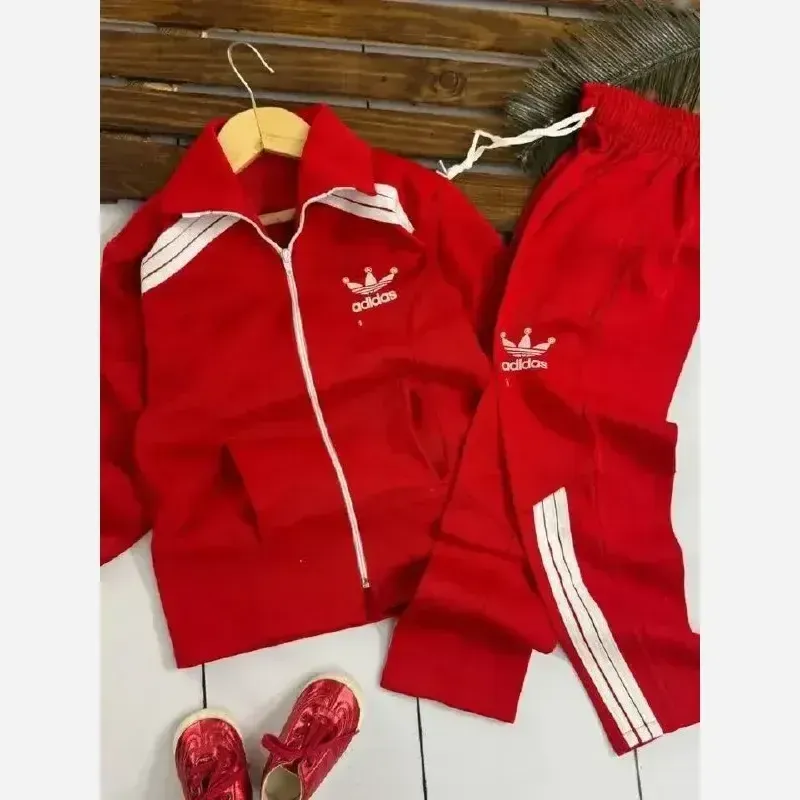 ست سویشرت و شلوار ورزشی جنس درفش رنگ قرمز صورتی سرخابی سایز 50 55 60