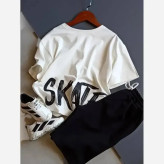 ست ورزشی تیشرت پنبه و شلوارک مازراتی پسرانه و دخترانه بچهگانه سایز 50 تا 65