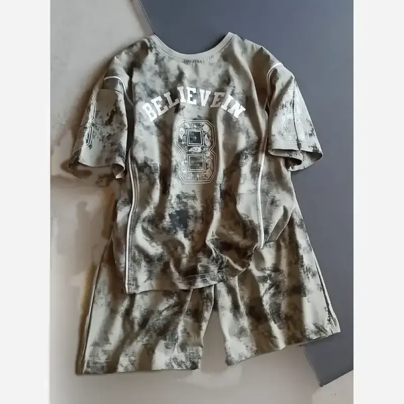 ست ابروبادی لش اسپرت دخترانه و پسرانه سایزبندی 50 تا 65 مناسب 6 تا 13 سال در 6 رنگ پرفروش جنس پنبه یک رو با چاپ زول