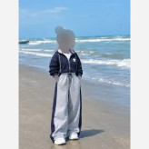 ست سه تیکه آستین بلند پاییزه مدل برکه مناسب سن 4 تا 14 سال