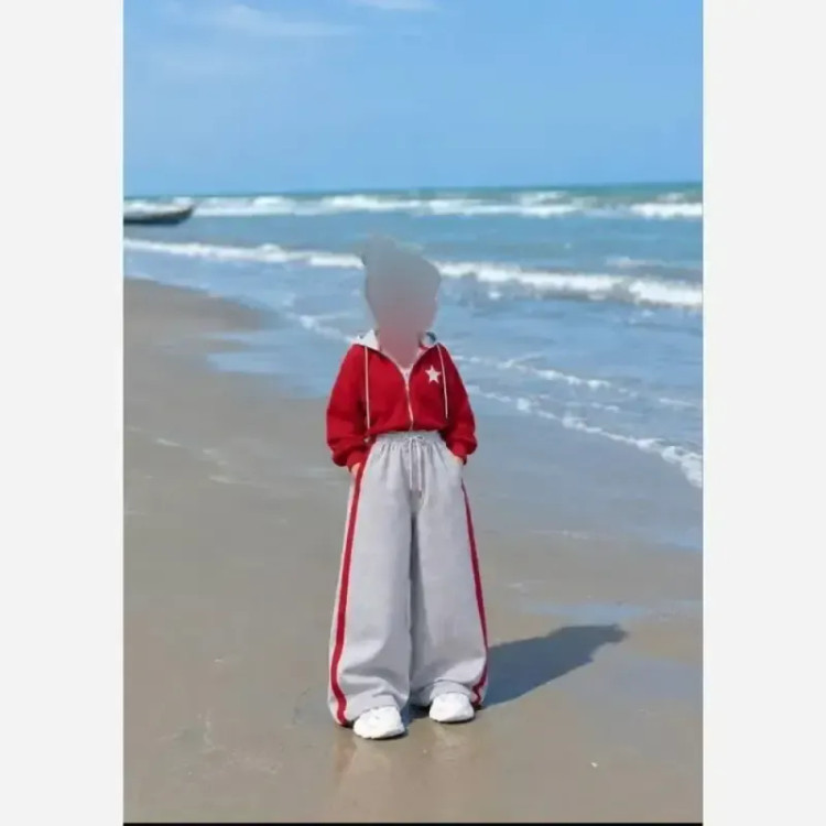 ست سه تیکه آستین بلند پاییزه مدل برکه مناسب سن 4 تا 14 سال