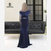 پیراهن مجلسی زنانه مدل پینار جنس قواصی و ساتن سنگدوزی شده سایز 38 تا 48