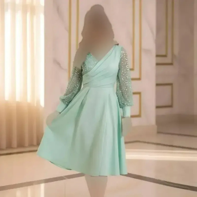 لباس مدل همتا متریال جسیمکو و ساتن سنگ دوزی شده سایز 38 تا 46