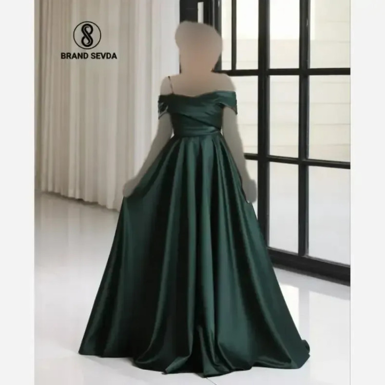 لباس مجلسی مدل هانیدا ساتن آمریکایی سایز 38 تا 48