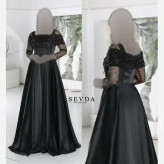 مدل بیتا لباس مجلسی پارچه جسیمکو با ساتن آمریکایی سایز 38 تا 48