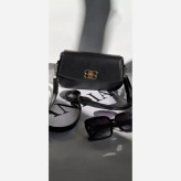 کیف چرم زنانه مدل مانیا رنگ مشکی سایز 15 در 20