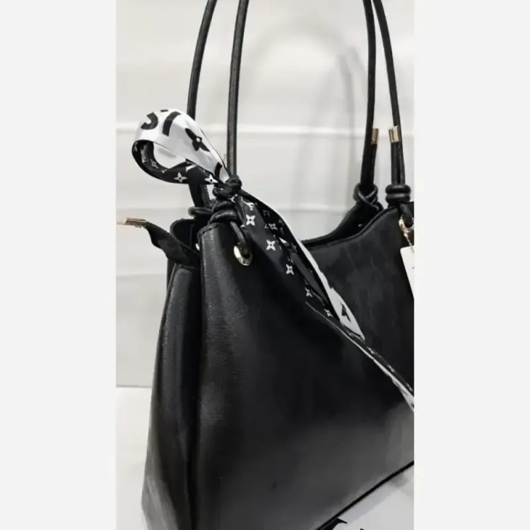 کیف چرم خارجی مدل آیلار مشکی سایز 33 در 28