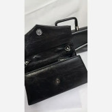 کیف مجلسی ماهلین چرم مشکی سایز 25 در 15