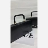 کیف مجلسی ماهلین چرم مشکی سایز 25 در 15