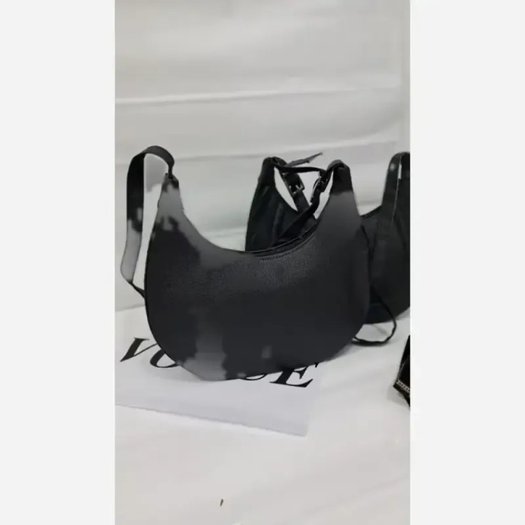 کیف مهرلین چرم مشکی سایز 15 در 20