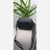 کیف اسپورت هلن چرم خارجی مشکی سایز 20 در 15 با بند دوشی