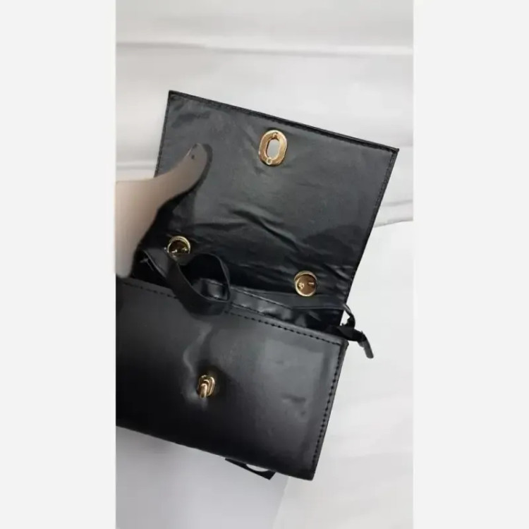 کیف گلسا چرم ورنی بند دوشی سایز 15 در 20