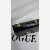 کیف گلسا چرم ورنی بند دوشی سایز 15 در 20