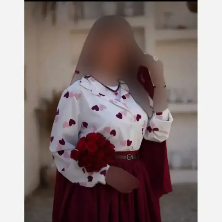 ست شومیز و دامن زنانه مدل قلبی با کمربند چرم سایز 38 تا 48