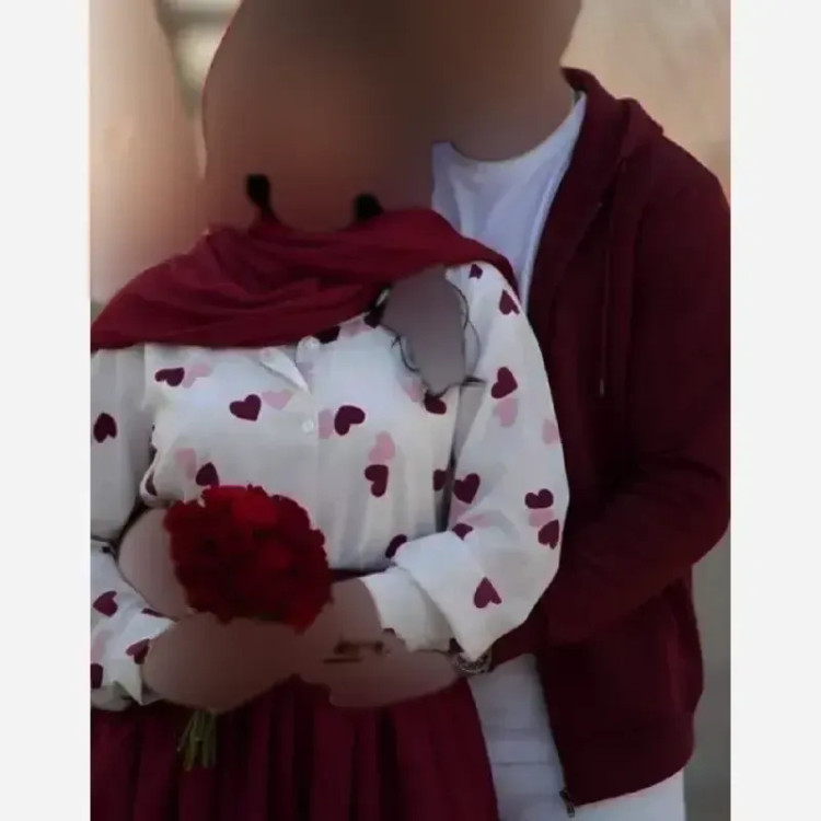 ست شومیز و دامن زنانه مدل قلبی با کمربند چرم سایز 38 تا 48