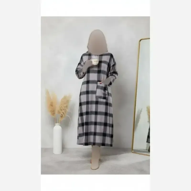 کفتان چهارخونه پشمی زنانه سایز فری 38 تا 48