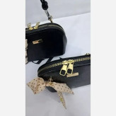 کیف دخترانه چرم ورنی هایا سایز 20 در 12 بند دوشی دار