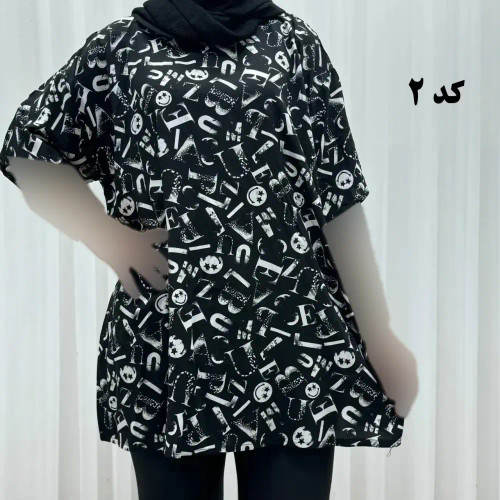 تیشرت نخی فری سایز زنانه تا سایز 52 چهارفصل تن خور شیک و راحت بدون سایه اندازی