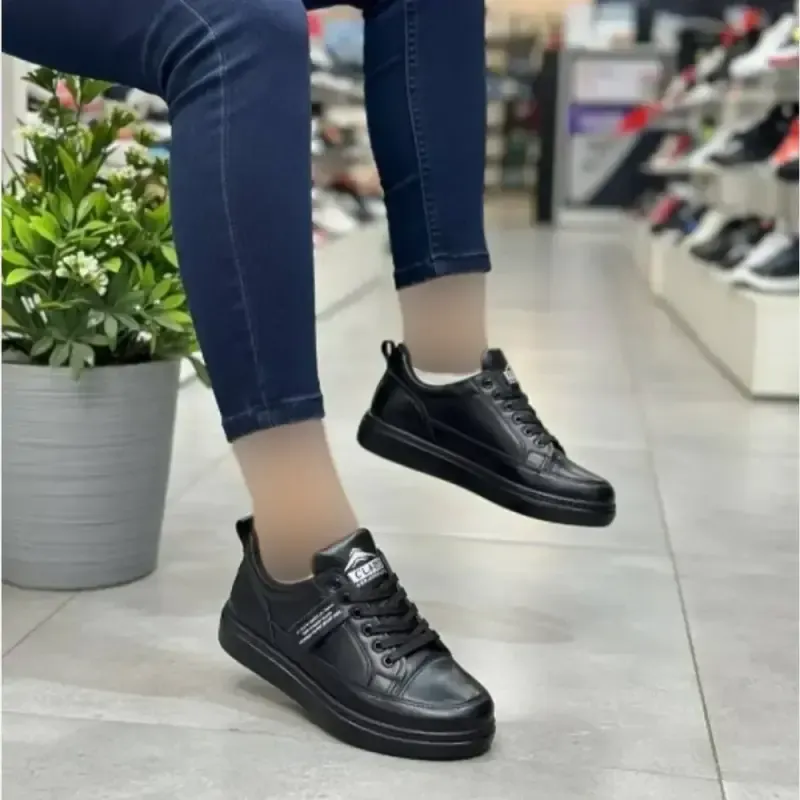 کتونی زنانه نفس رویه لکسوز زیره پیو رنگ مشکی و سفید سایز 38 تا 41