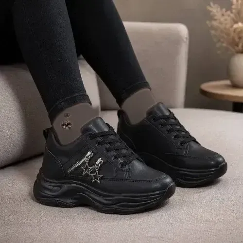 کتونی لژ مخفی زنانه مدل سارا رنگ مشکی سایز 37 تا 40