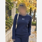 بلیز و هدبند پاپیون فانریپ سوپر پنبه کبریتی فری سایز