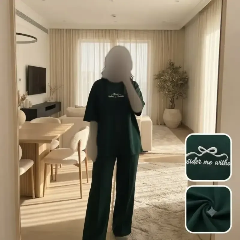 تیشرت اورلانگ پاپیون نخ پنبه فری سایز