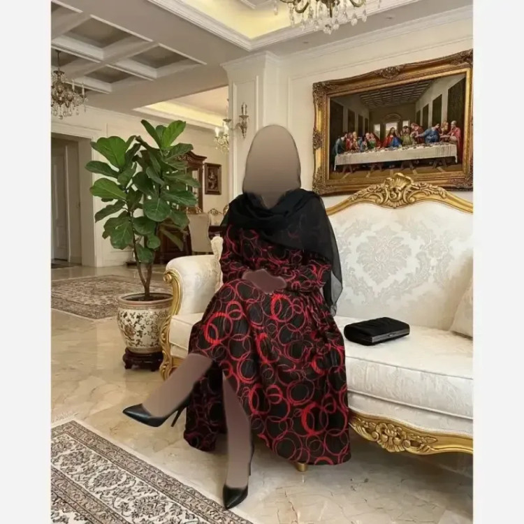 پیراهن حریر شاین لمه دار یقه چپ و راستی کمربند دار فری سایز