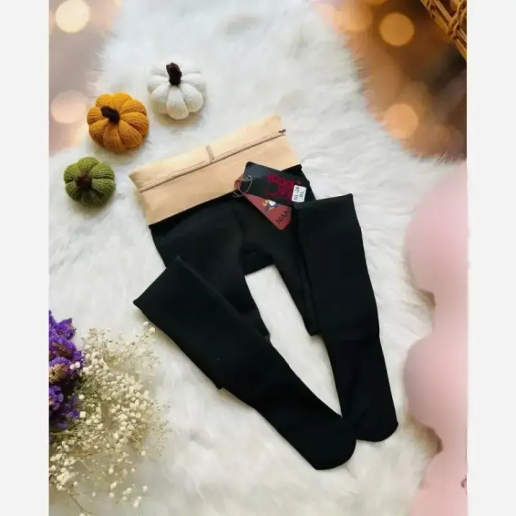 جوراب شلواری داخل کرک وارداتی نخ پنبه فری سایز