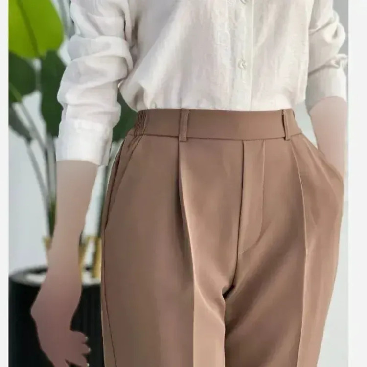 شلوار بگ زنانه لایوسل پشت کش رنگی سایزبندی