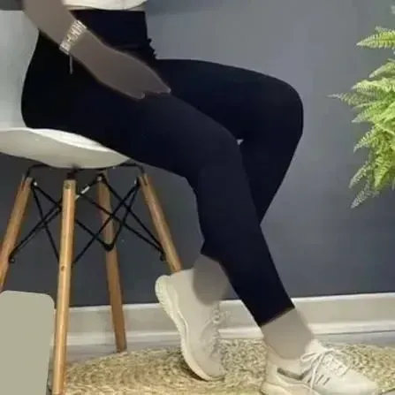 شلوار واید لگ زنانه کرپ دابل گرم بالا پشت کمر کش جیبدار سایز 38 تا 48
