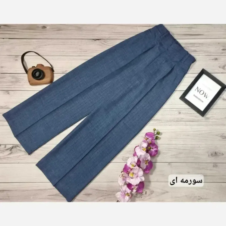 شلوار بگ زنانه صوفیا ژاکارد خنک تابستانی سایز 38 تا 46