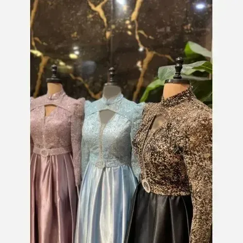 لباس مجلسی زنانه مدل سیندرلا ساتن آمریکایی و شاین سایز 36 تا 50 رنگبندی