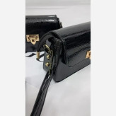 کیف دوشی چرم ورنی مدل آنیا