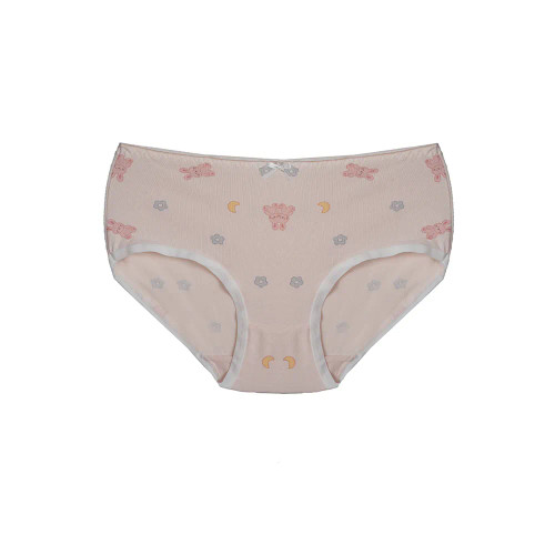 شورت اسلیپ دخترانه نخی تمام چاپ طرح خرگوش و ماه سایز Free Size