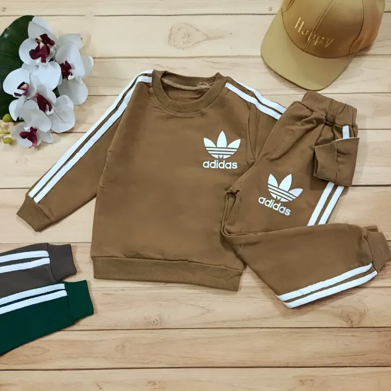 بلوز شلوار دورس پنبه بچگانه طرح آدیداس سایز 40 تا 55
