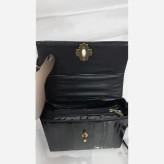 کیف مجلسی چرم ورنی sona سایز 20 در 15 با بند دوشی