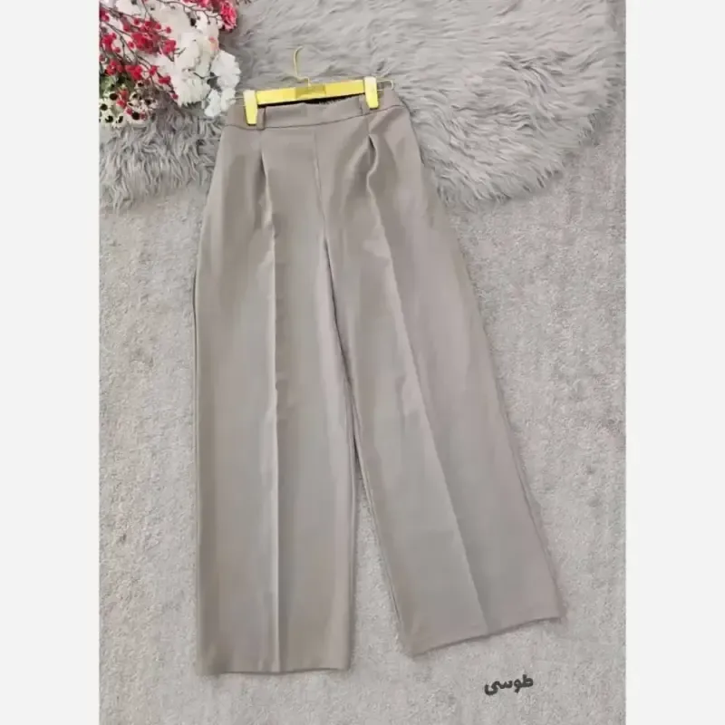 شلوار بگ زنانه جنس بزیاق رنگ بندی متنوع سایز L تا XXL
