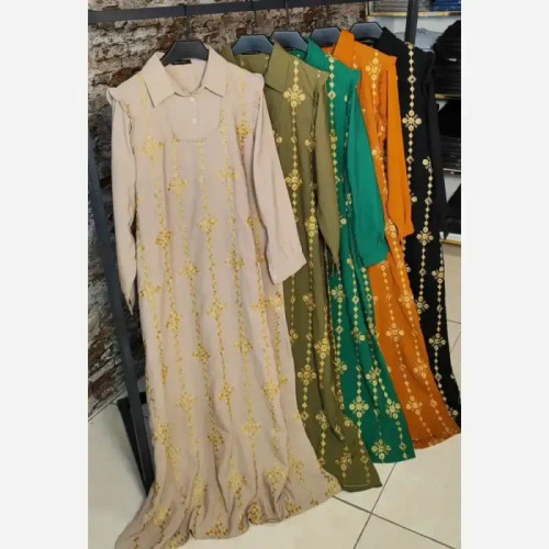پیراهن طلاکوب ستاره جنس اسکادا سایز 38 تا 48