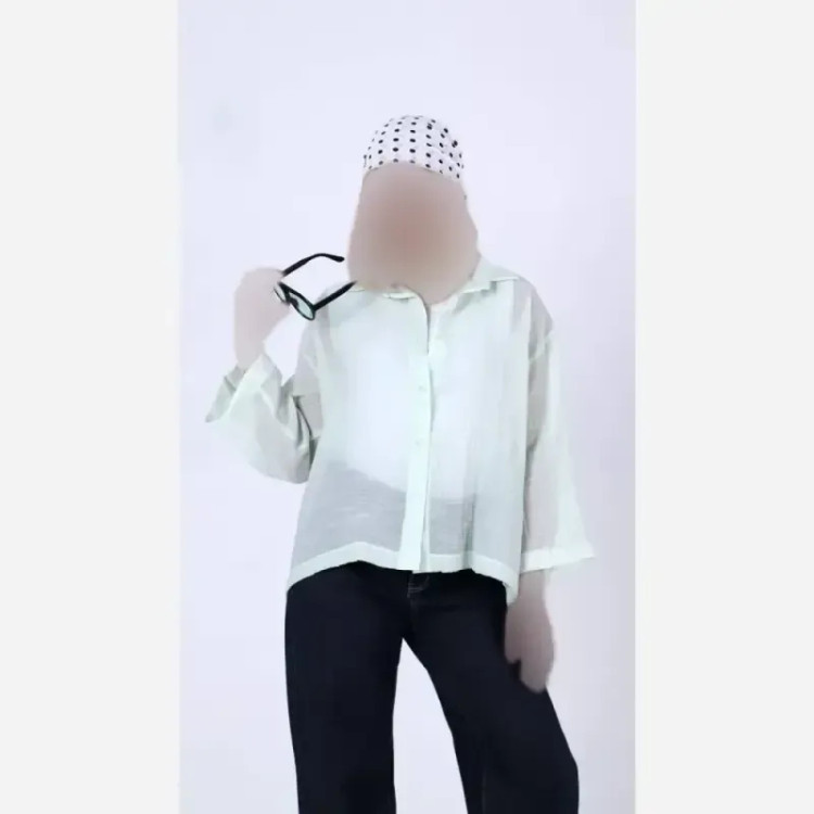 شومیز حریر شیشه ای زنانه فری سایز رنگبندی متنوع