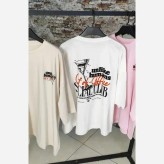 تیشرت باکسی پنبه سوپر مدل حورا فریسایز رنگبندی متنوع